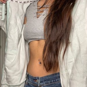 Victoria’s Secret pink hoodie mint green